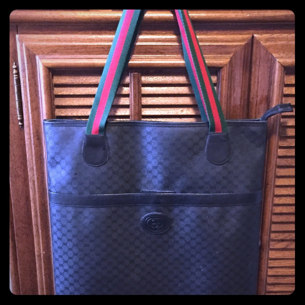 Vintage Old Gucci Tote Bag